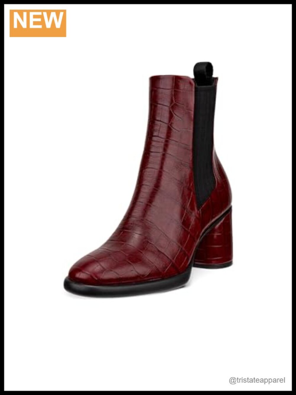 ECCO Women's Chelsea Boots Leather Block Heel Ankle Bootie